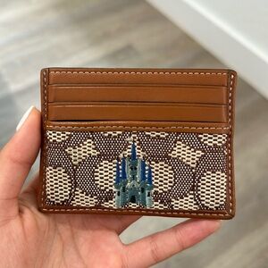 Coach Disney castle card holder